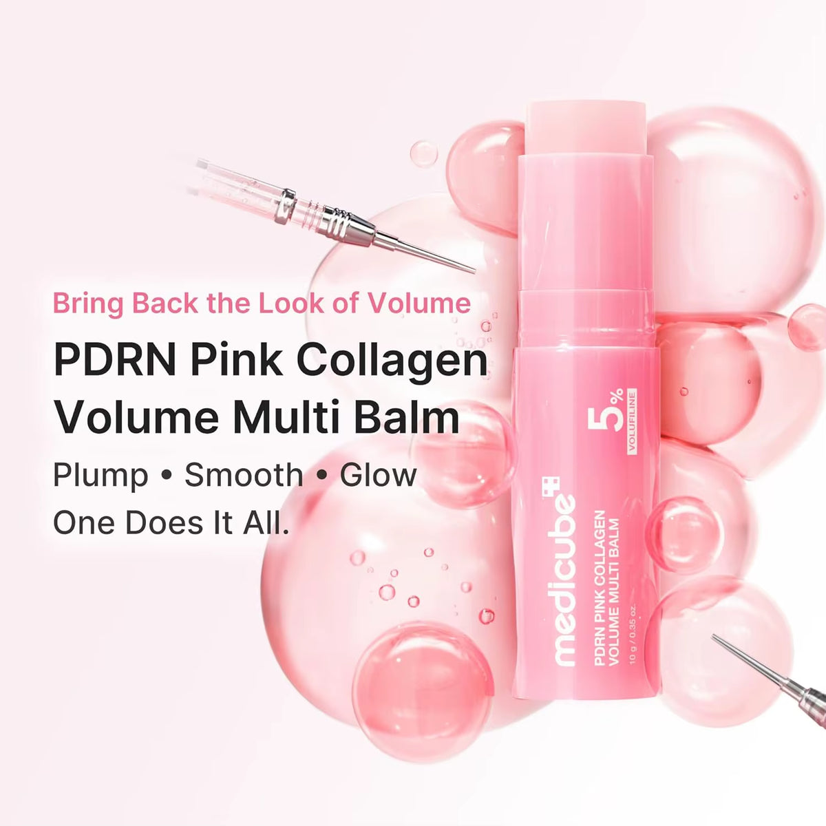 Close-up of the balm stick texture